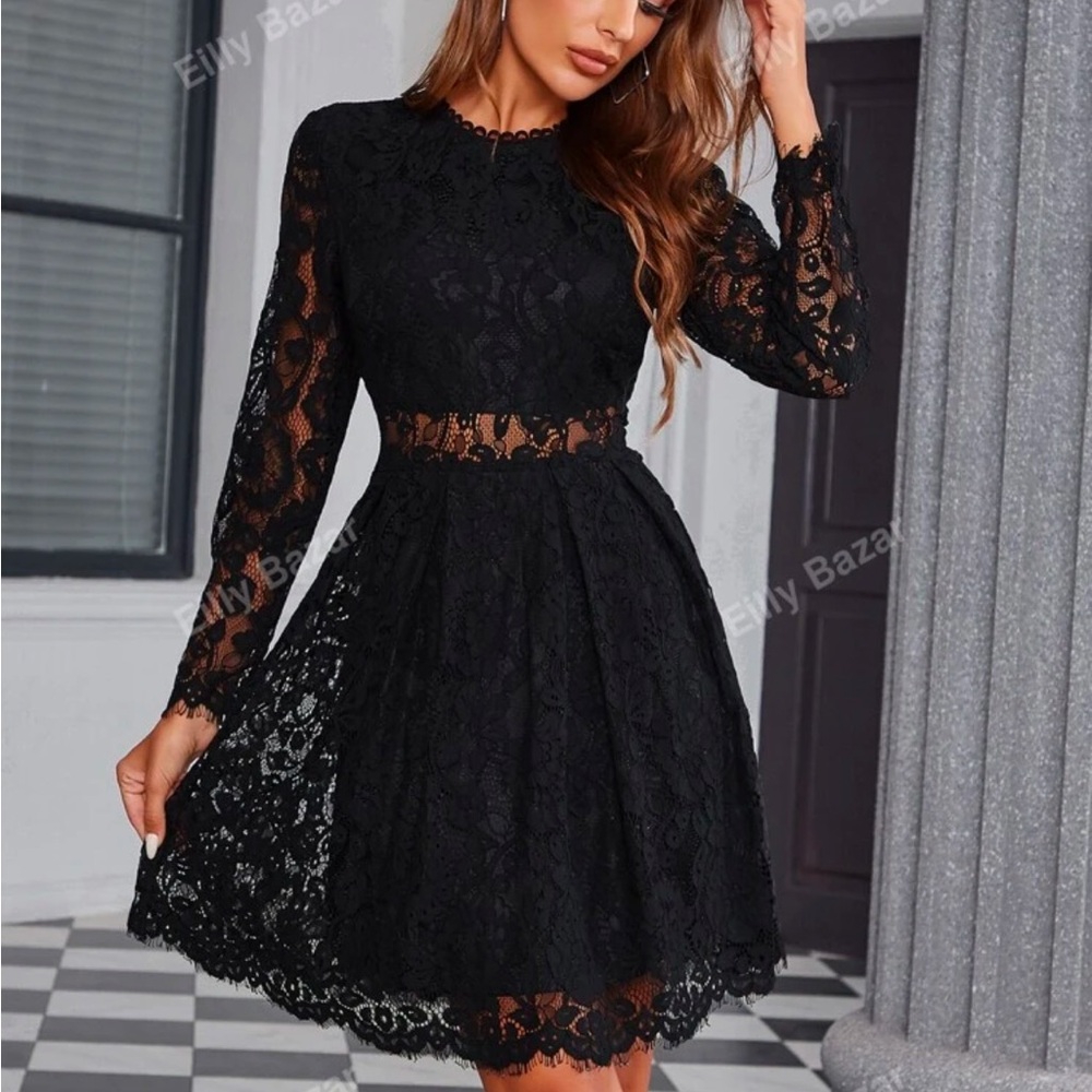 Black Lace Dress (New)